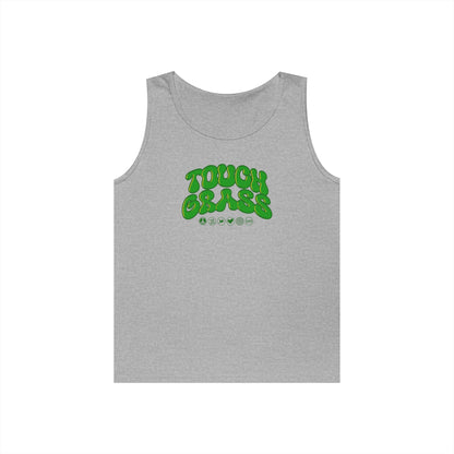 Unisex Heavy Cotton Tank Top - Touch Grass !!