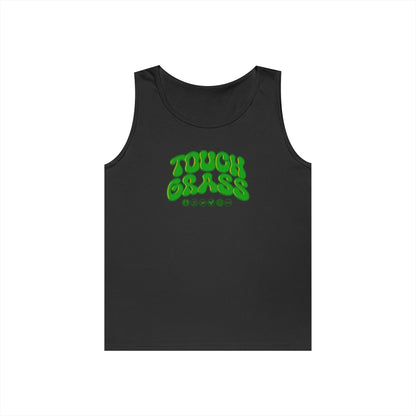 Unisex Heavy Cotton Tank Top - Touch Grass !!