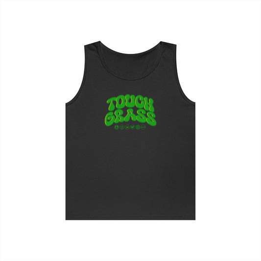 Unisex Heavy Cotton Tank Top - Touch Grass !!